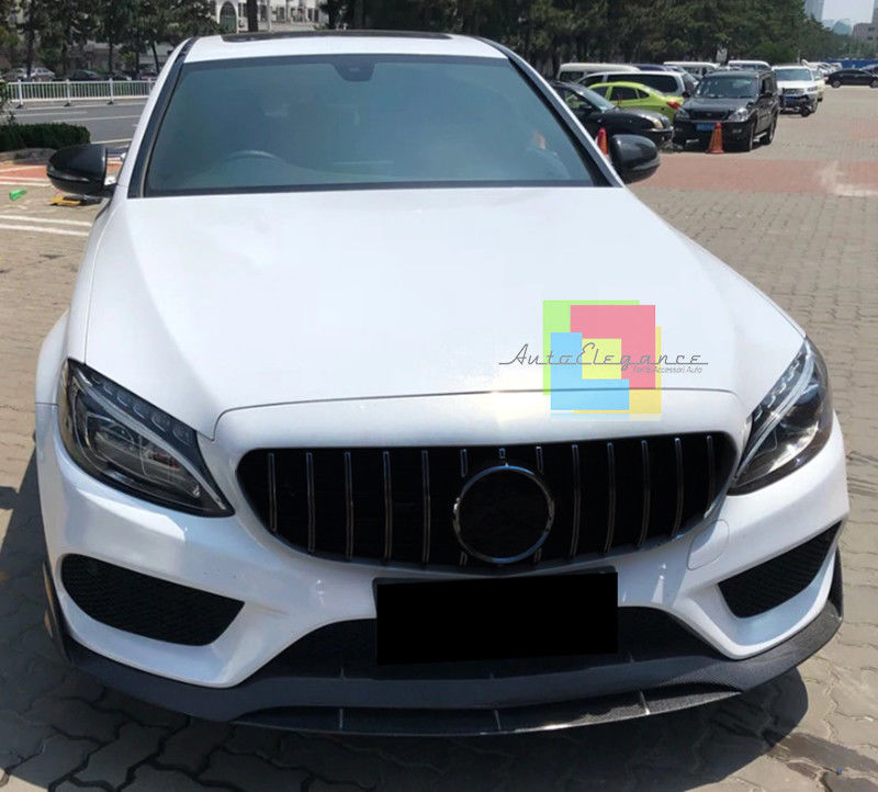 GRIGLIA ANTERIORE MERCEDES CLASSE C C205 COUPE 2015+ MASCHERINA NERA