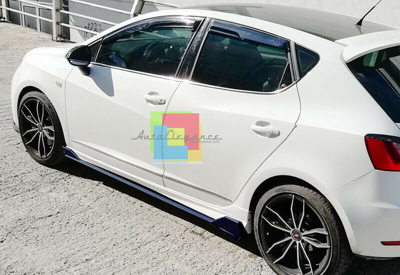 SEAT IBIZA 6J SPOILER FR SPOILER LATERALI SOTTO MINIGONNA ABS NERO SPLITTER