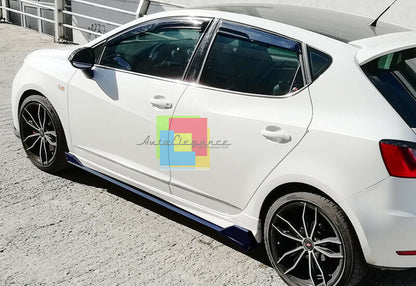 SEAT IBIZA 6J SPOILER FR SPOILER LATERALI SOTTO MINIGONNA ABS NERO SPLITTER