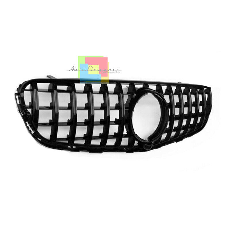 ✨GRIGLIA ANTERIORE MERCEDES GLC C253 X253 2015-2018 CALANDRA NERA BLACK EDITION✨