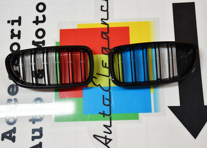BMW SERIE 5 F10 F11 GRIGLIE ANTERIORI NERE M5 DOPPIA FASCIA AUTOELEGANCERICAMBI