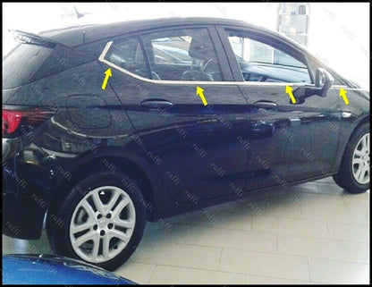 OPEL ASTRA K 2015+ LOWER WINDOW FRAME CHROME STAINLESS STEEL MOULDING