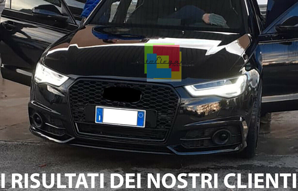 GRIGLIA ANTERIORE AUDI A6 4G C7 2015-2018 LIFT AVANT BERLINA CALANDRA RS6 NERA