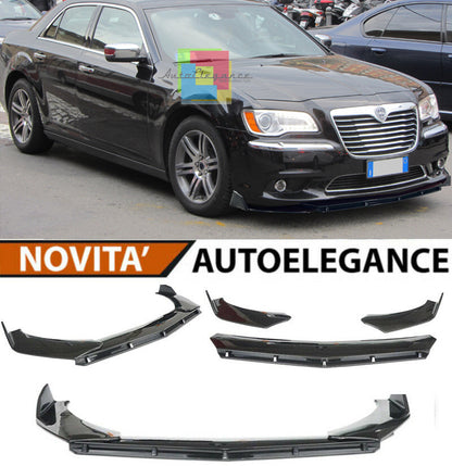 SPLITTER LANCIA THEMA LX LIP GLOSSY BLACK UNDER BUMPER ABS RS DESIGN