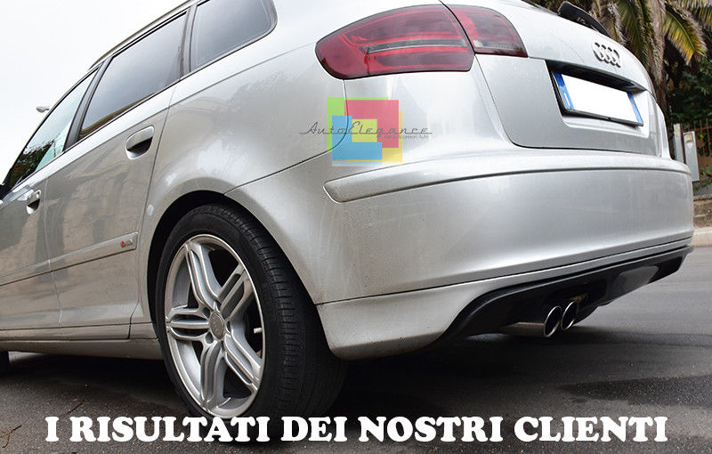 AUDI A3 8P SPORTBACK 5 PORTE 05-08 DIFFUSORE POSTERIORE S3 SOTTO PARAURTI 0263 AUTOELEGANCERICAMBI