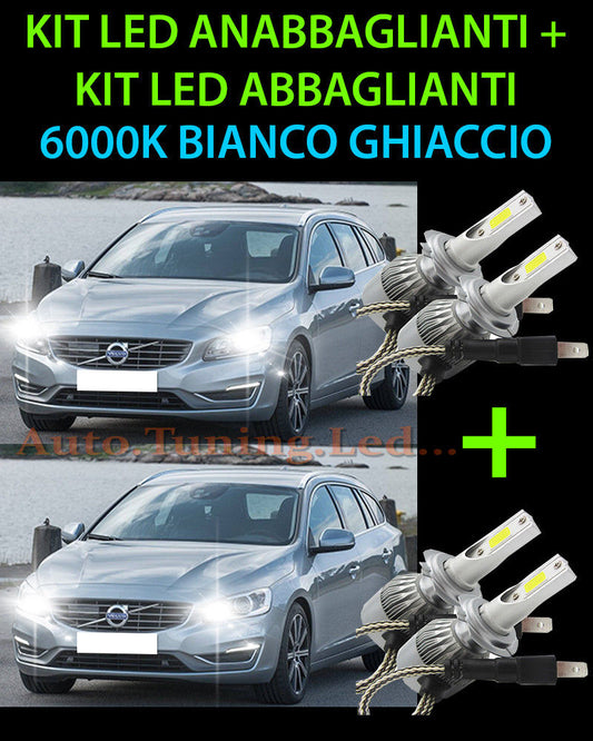 KIT LED LAMPADE ABBAGLIANTI & ANABBAGLIANTI PER VOLVO V60 2010 IN POI -.
