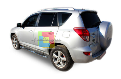 TOYOTA RAV4 RAV-4 III 2006-2012 PEDANE LATERALI TUBOLARI SOTTO PORTA ACCIAIO