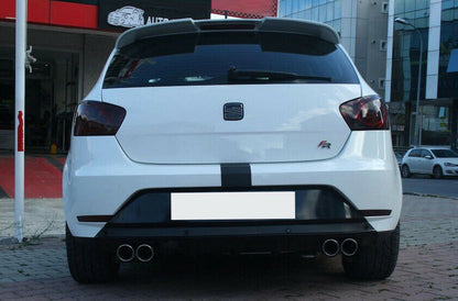 SEAT IBIZA 6J 2008-2016 5 PORTE DIFFUSORE POSTERIORE FR LOOK NERO ABS / PLASTIC