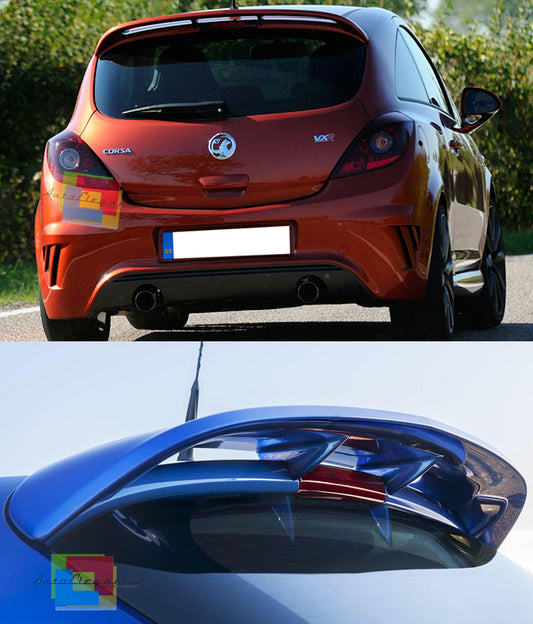 REAR ROOF SPOILER OPEL CORSA D 3 DOORS 2006-2014 SPORTY LOOK VXR