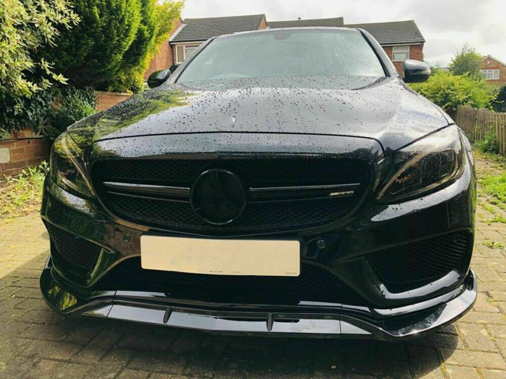 MERCEDES C-CLASS A205 C205 2015-2019 FRONT BUMPER SPLITTER ABS
