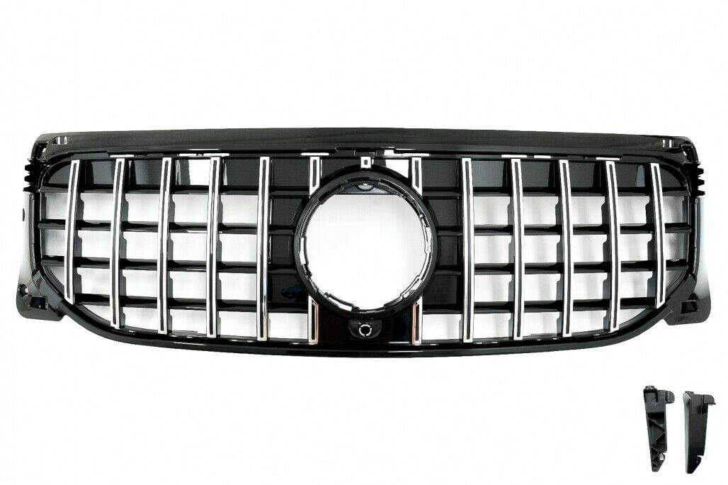 FRONT GRILLE MERCEDES GLB CLASS X247 AMG MASK SATIN PROFILES