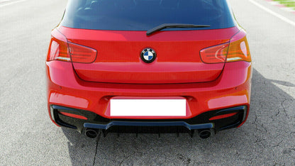 DIFFUSORE POSTERIORE M PERFORMANCE BMW SERIE F20 F21 2015-2019 ABS NERO LUCIDO