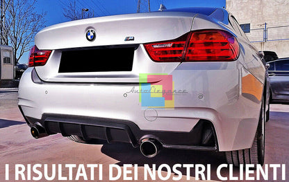 BMW SERIE 4 F32 F33 PARAURTI POSTERIORE LOOK M SPORT M SPORT SINGOLO SCARICO AUTOELEGANCERICAMBI