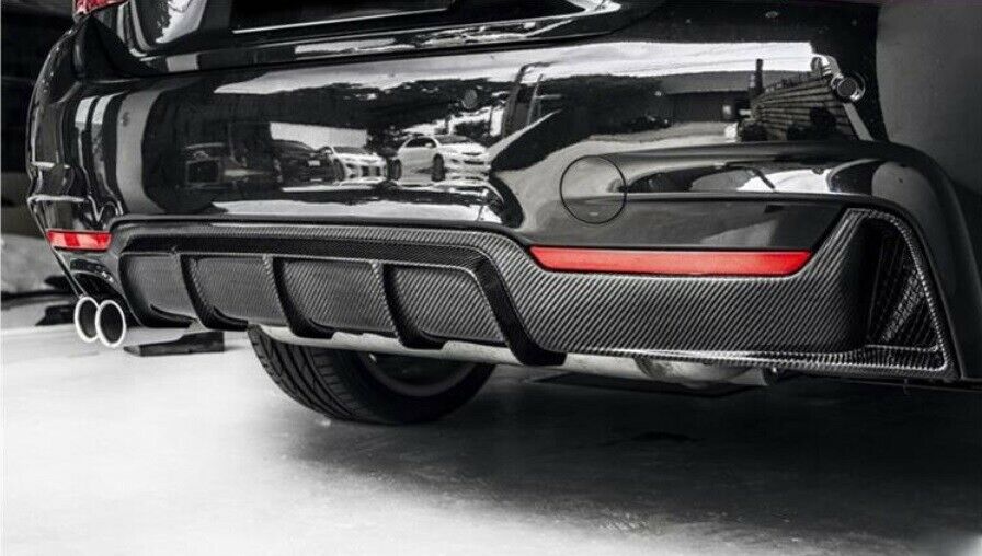 CARBON DIFFUSER FOR BMW 4 SERIES F32 F33 F36 2014-2019 REAR ABS 0048