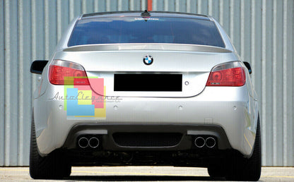 DIFFUSORE M5 LOOK BMW SERIE 5 E60 03-07 BERLINA SOTTO PARAURTI POSTERIORE NERO