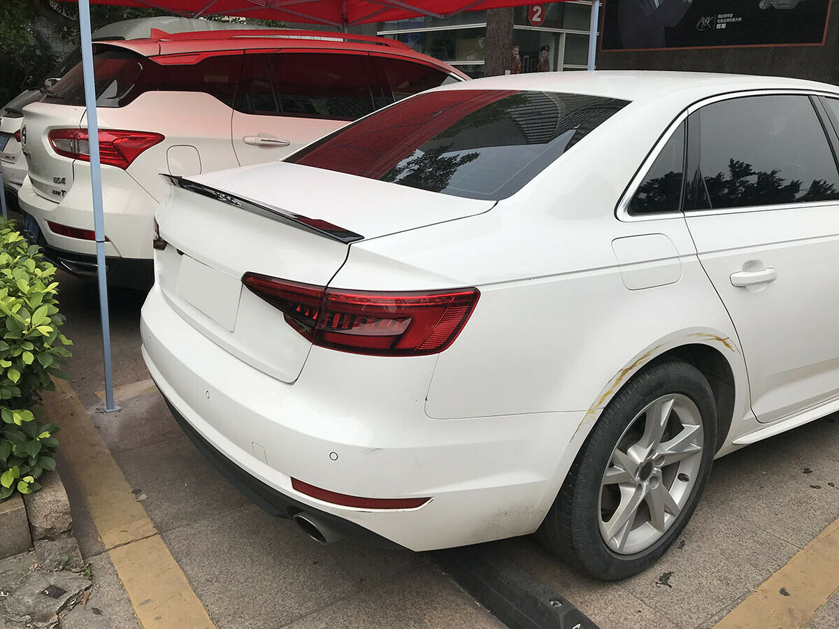 AUDI A4 B9 2015+ BERLINA SPOILER SUL COFANO IN ABS LOOK S4 SLINE AUTOELEGANCERICAMBI