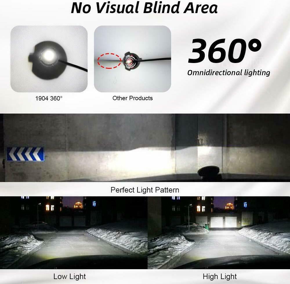 TOYOTA RAV4 IV HB3 9005 LED 360° DEGREE LAMPS SUITABLE FOR LENTICULARS 6000K