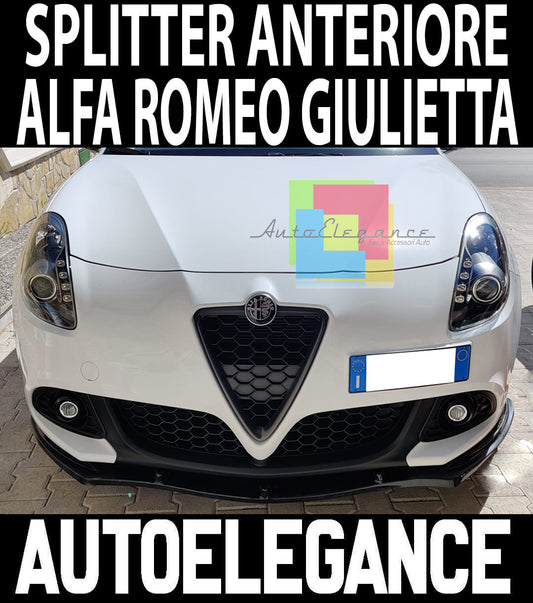 ALFA ROMEO GIULIETTA LIP SPOILER SOTTO PARAURTI ANTERIORE ABS / PLASTIC NERO AUTOELEGANCERICAMBI