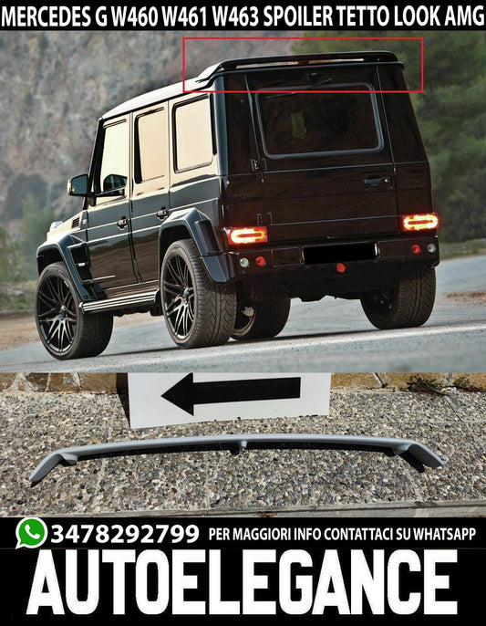 SPOILER POSTERIORE TETTO MERCEDES G W460 W461 W463 SPORTIVO AMG .-