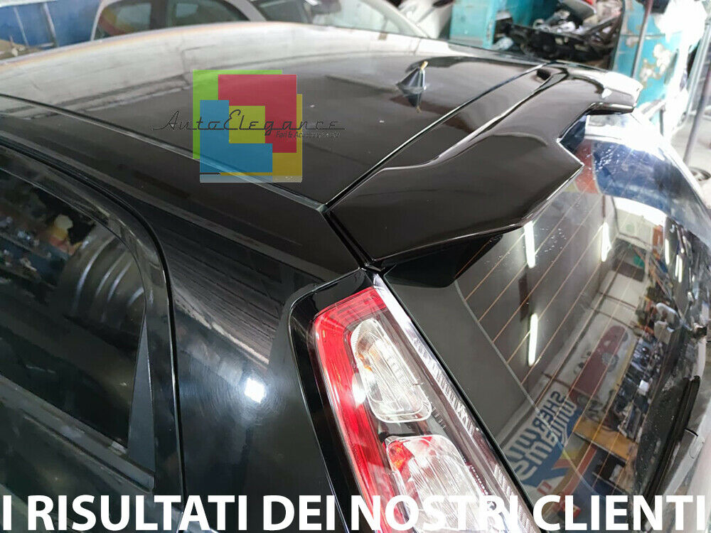 FIAT GRANDE PUNTO / PUNTO EVO SPOILER SUL TETTO SPORTIVO NERO LUCIDO 0268