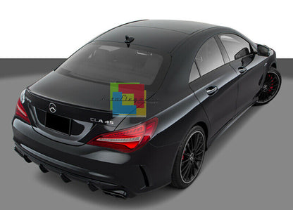 MERCEDES CLA W117 2013-2018 DIFFUSORE POSTERIORE ABS + TERMINALI CROMATI A45 AMG