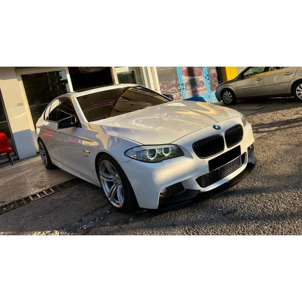 SPLITTER SOTTO PARAURTI ANTERIORE BMW SERIE 5 F10 F11 NERO OPACO M LAMA 0133