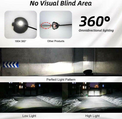 JEEP COMPASS MP HB3 9005 LED 360° DEGREE LAMPS SUITABLE FOR LENTICULARS 6000K