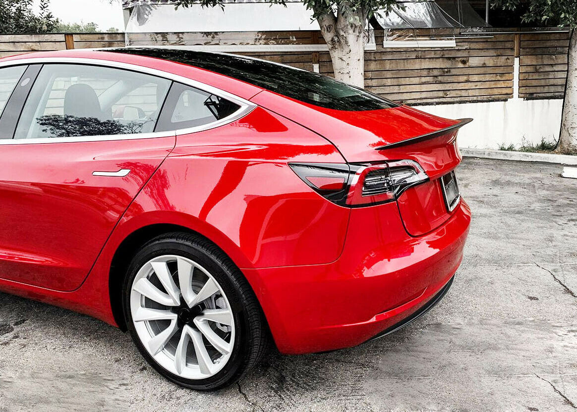 TESLA MODEL 3 2017+ REAR HOOD SPOILER SPORTY LOOK - ABS