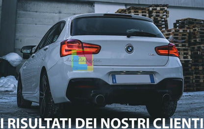 DIFFUSORE POSTERIORE M PERFORMANCE BMW SERIE F20 F21 RESTYLING NERO LUCIDO