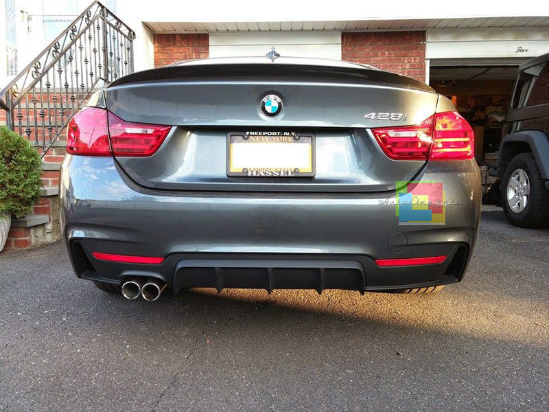 BMW SERIE 4 F32 F33 F36 DIFFUSORE POSTERIORE M PERFORMANCE NERO LUCIDO ABS AUTOELEGANCERICAMBI