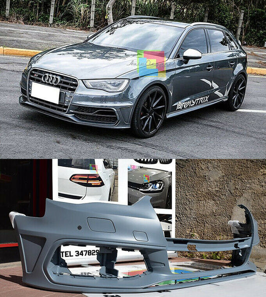 SLINE FRONT BUMPER FOR AUDI A3 8V 2012-2016 SEDAN SPORTBACK IN ABS