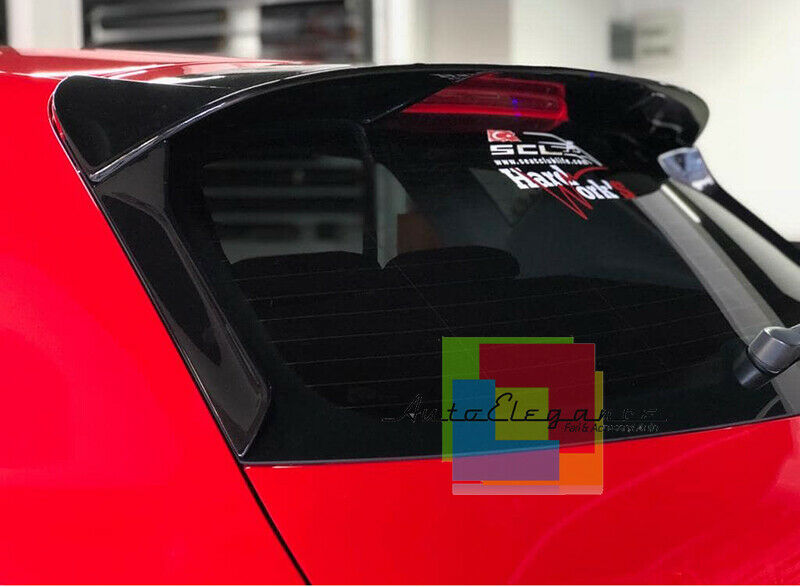 SEAT LEON 5F 2012-2017 5 PORTE DEFLETTORI LUNOTTO POSTERIORE ABS NERO