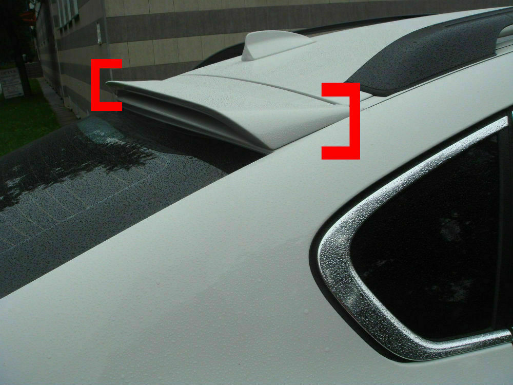 BMW X6 E71 E72 2008-2014 SPOILER SUL TETTO IN ABS / PLASTIC LOOK M AUTOELEGANCERICAMBI