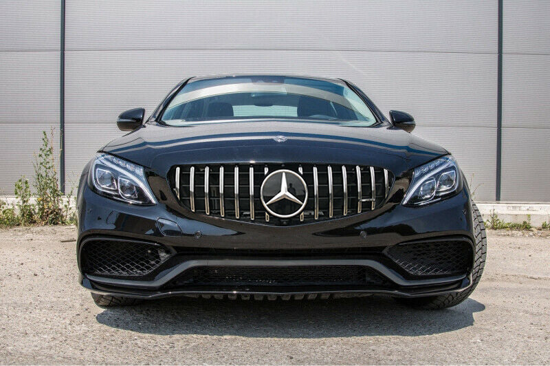 MERCEDES C W205 S205 C205 2014-2019 BUMPER WITH FRONT GRILLE AMG LOOK C63