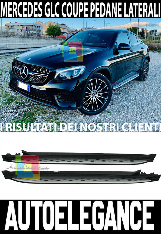AMG DESIGN SIDE STEPS DOOR SKIRTS FOR MERCEDES GLC COUPE C253 2016+