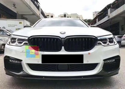 BMW SERIE 5 G30 G31 SOTTO PARAURTI ANTERIORE SPOILER ABS M-SPORT NERO LUCIDO AUTOELEGANCERICAMBI