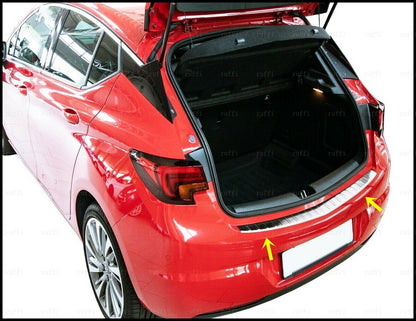 REAR HOOD PROTECTION FOR OPEL ASTRA K 2015+ STAINLESS STEEL CHROME MOULDING