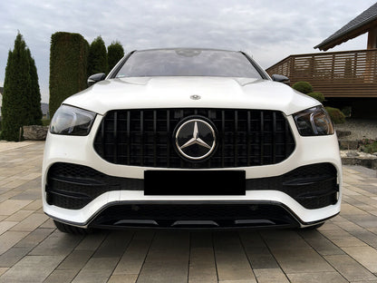 GRIGLIA ANTERIORE MERCEDES GLE W167 C167 2019+ MASCHERINA NERO LUCIDO 0289