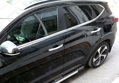 CORNICE FINESTRINI CROMATA HYUNDAI TUCSON TLE 2015+ MODANATURE ADESIVE ACCIAIO.- AUTOELEGANCERICAMBI
