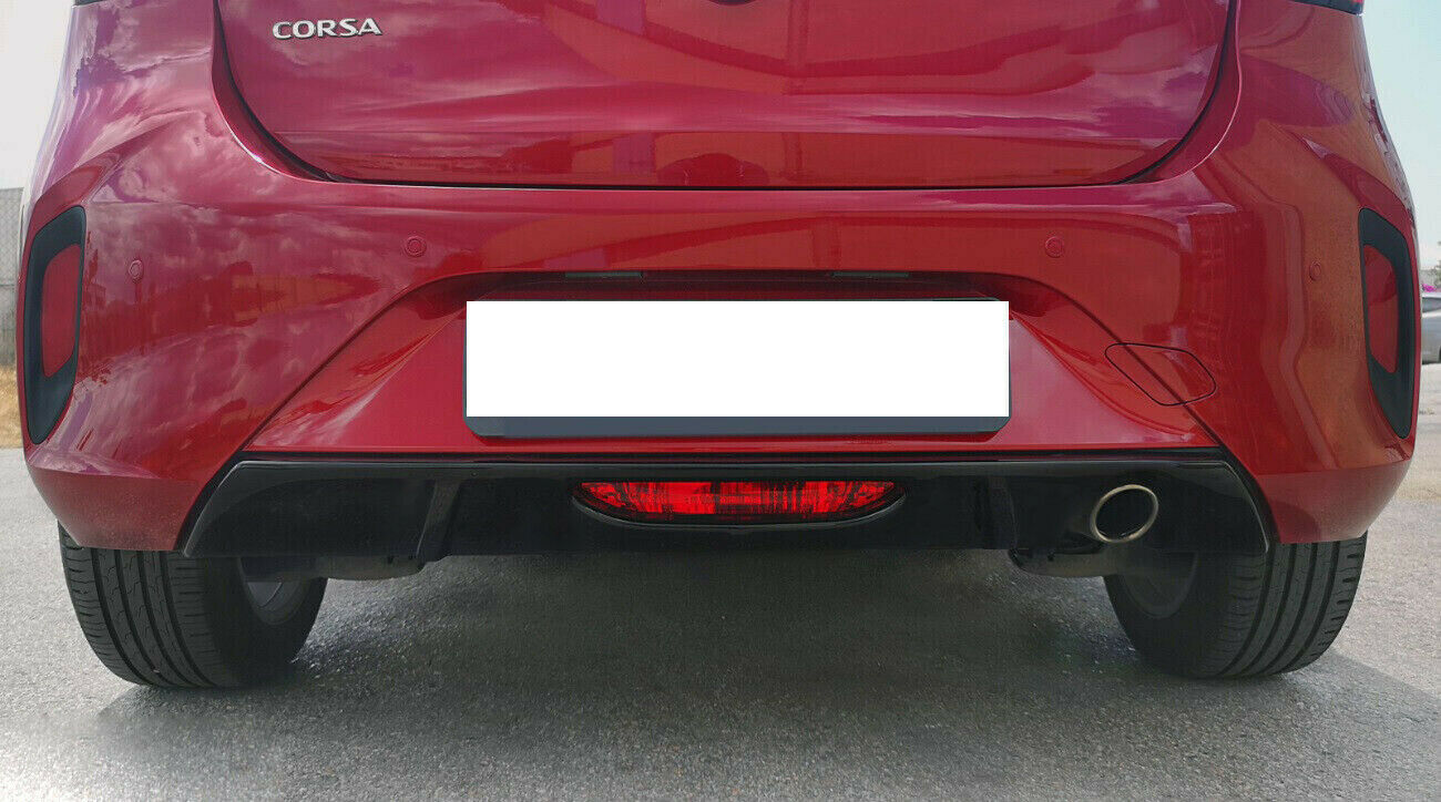 OPEL CORSA F FROM 2019+ SPORT ABS REAR DIFFUSER UNDER BUMPER