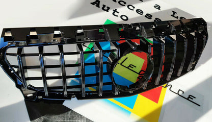 MERCEDES CLA W117 C117 2013-2018 GRIGLIA ANTERIORE AMG PROFILI NERI 0164