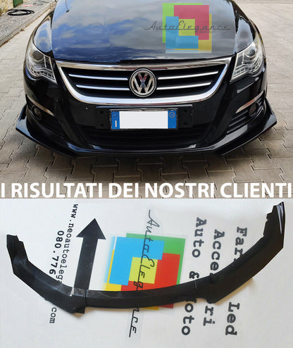 VW PASSAT CC 2008-2012 LABBRO SOTTO PARAURTI ANTERIORE ABS NERO SPLITTER