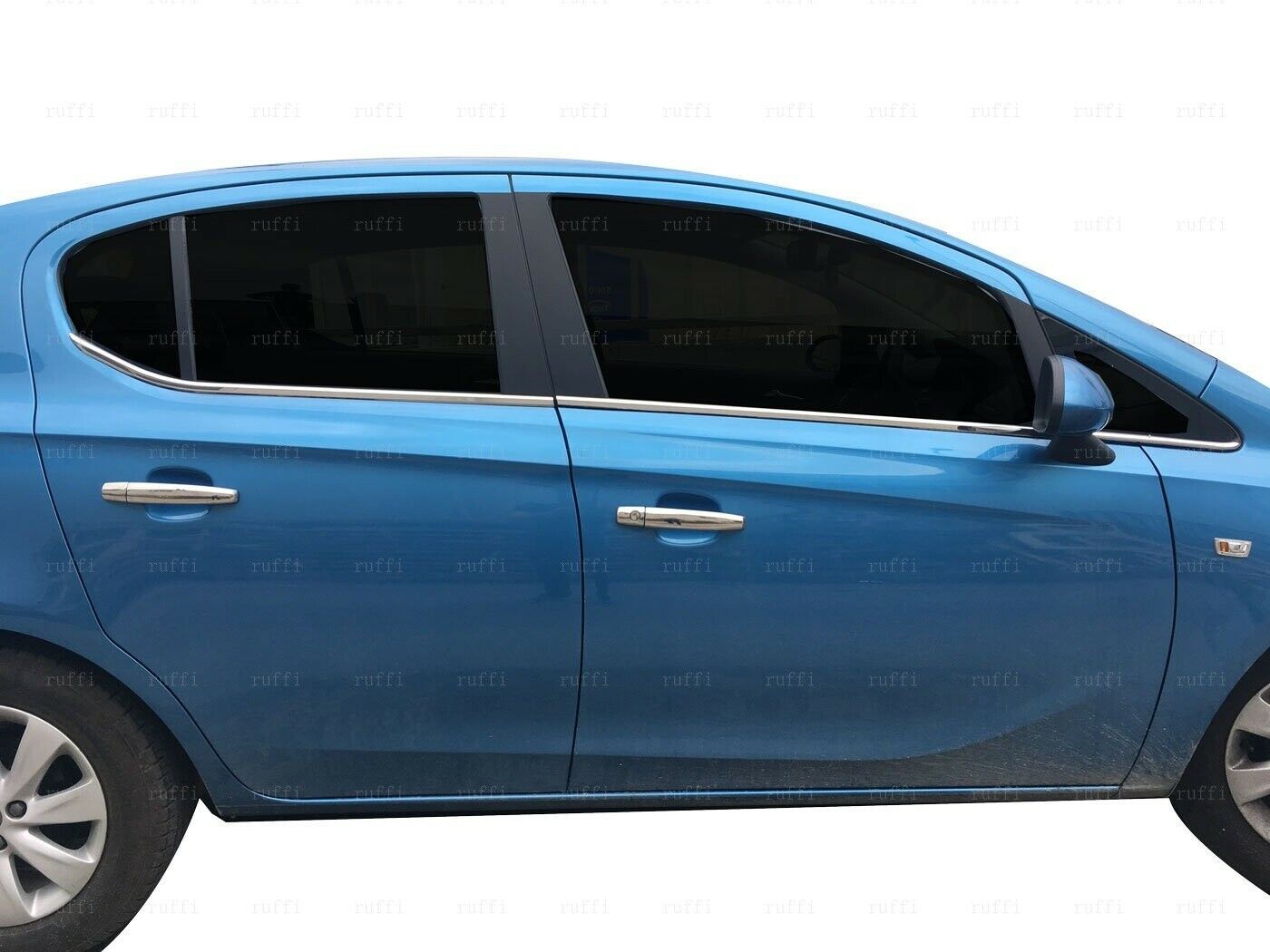 CORNICE INFERIORE FINESTRINI OPEL CORSA E 2014-2019 MODANATURA INOX CROMATE 6PZ AUTOELEGANCERICAMBI