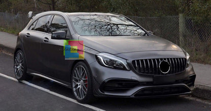 GRIGLIA ANTERIORE NERA PER MERCEDES CLASSE A W176 2012-2015 CALANDRA AMG