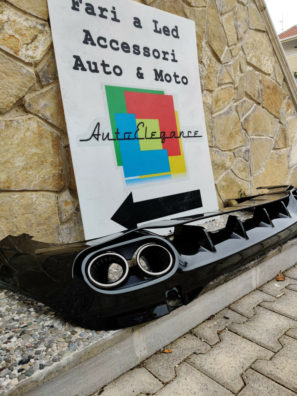 MERCEDES CLA X118 SHOOTING BRAKE DIFFUSORE POSTERIORE + TERMINALI NERI AMG A45