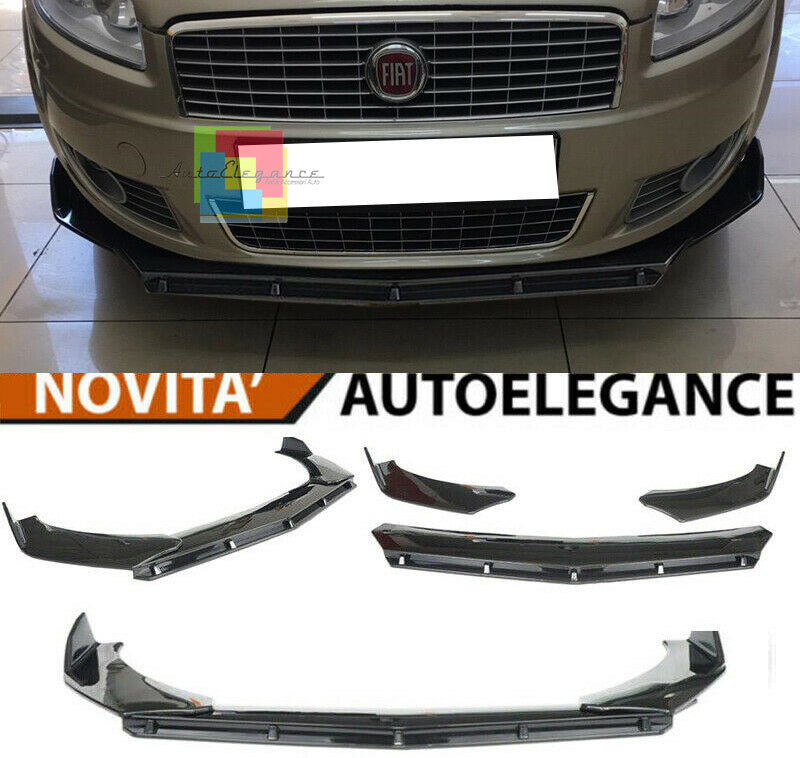 FIAT CROMA FRONT BUMPER SPLITTER GLOSSY BLACK RS LOOK