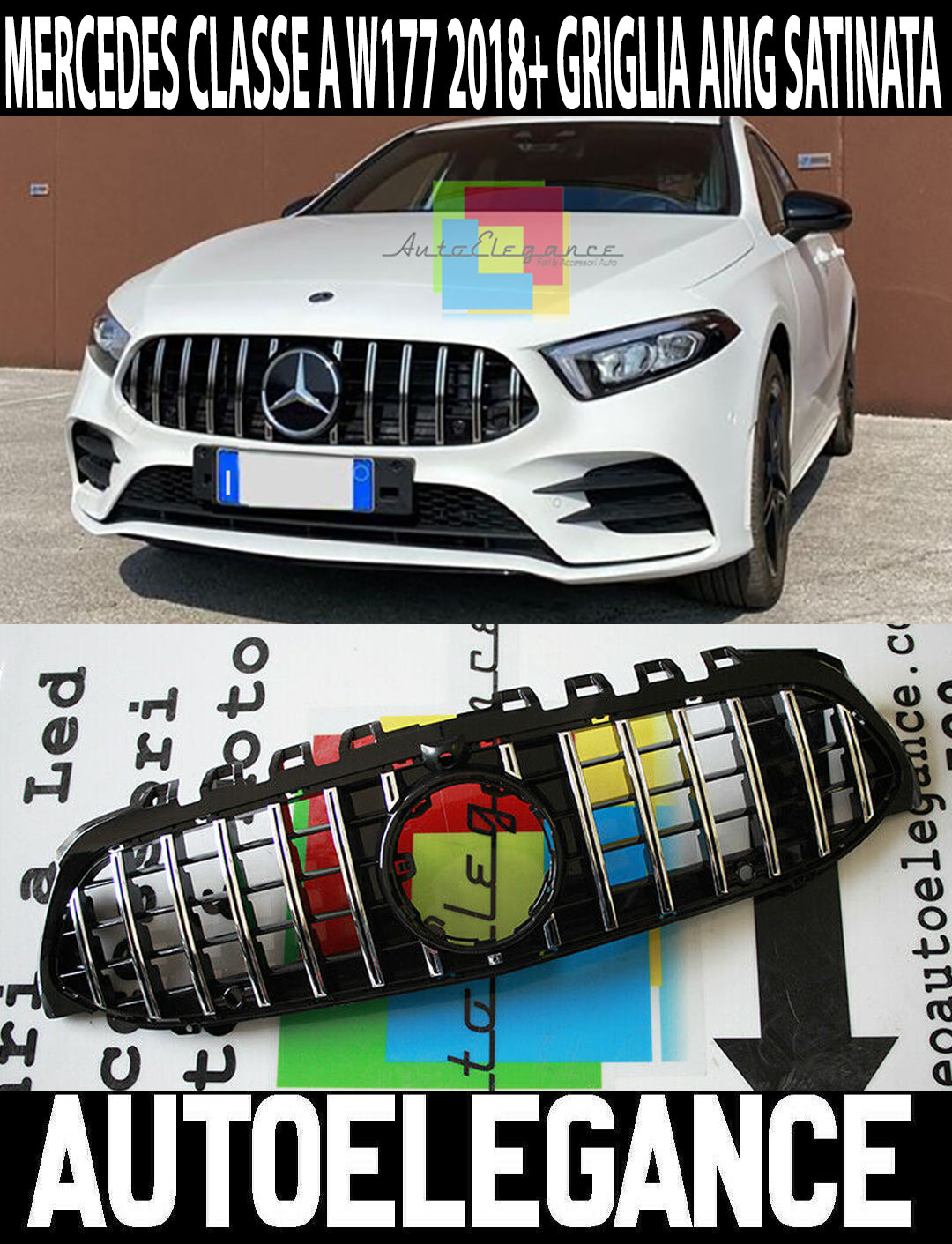 GRIGLIA ANTERIORE SPORT MERCEDES W177 360 ° Panamericana AMG GT ottica