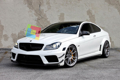 FRONT GRILLE MERCEDES C CLASS W204 S204 2007-2014 AMG LOOK GLOSSY BLACK