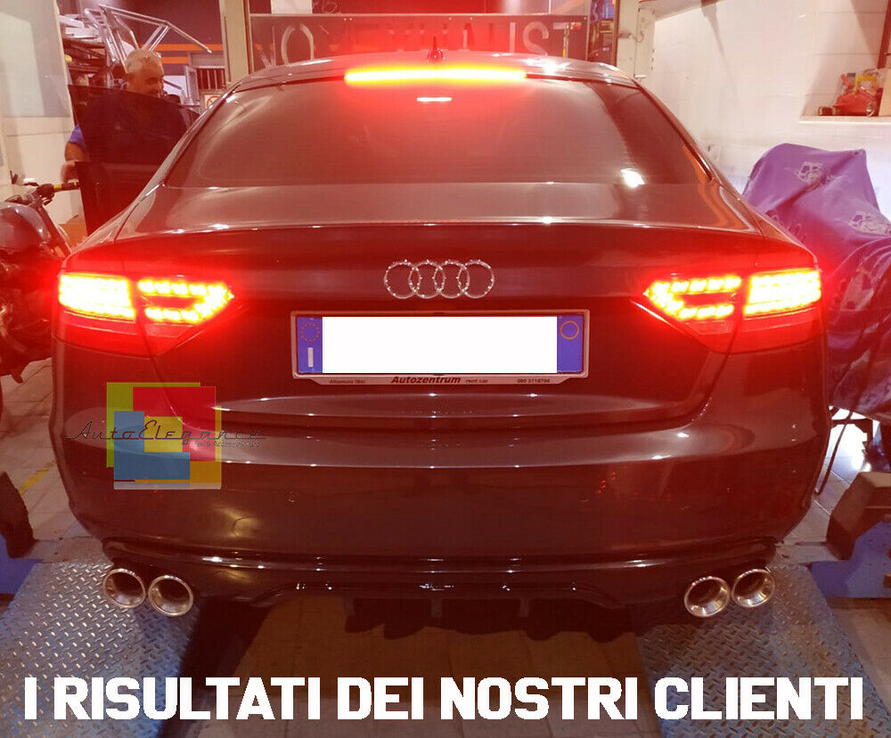 DIFFUSORE LOOK S5 / ABT AUDI A5 COUPE 07-11 SOTTO PARAURTI POSTERIORE