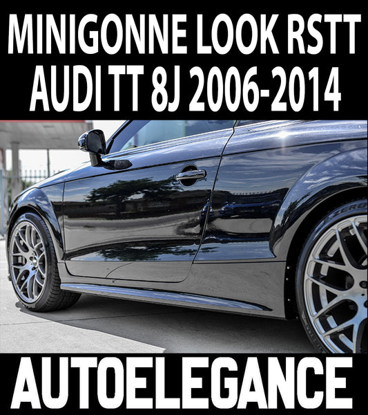 AUDI TT 8J 2006-2014 MINIGONNE LATERALI SOTTO PORTA ABS LOOK TTRS AUTOELEGANCERICAMBI